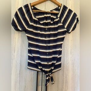 Free People Pinque Nautical Top NWOT